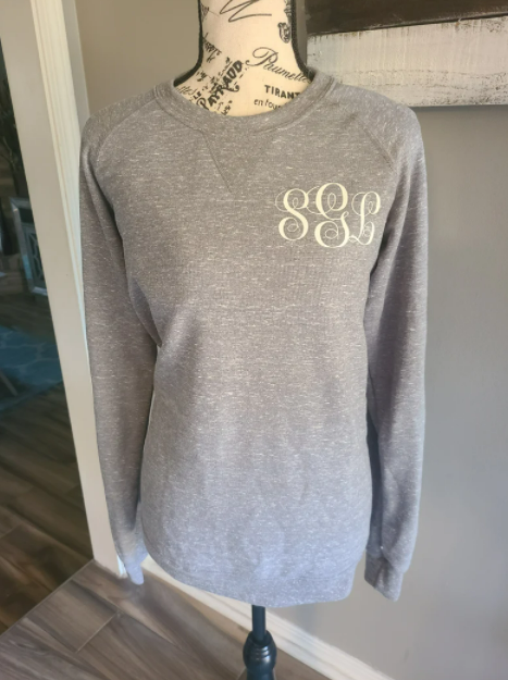 Monogrammed Glitter Sweater or Hoodie