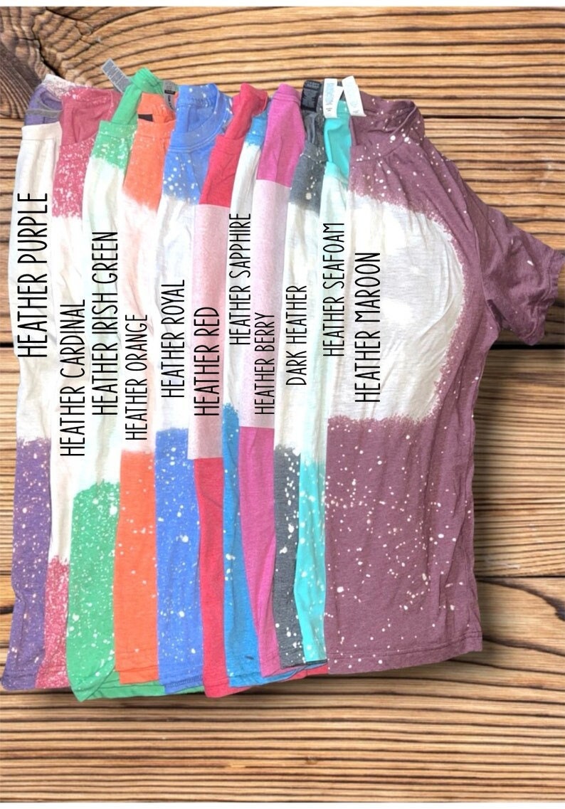 Blank Bleached Shirts for Sublimation