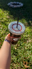 24 oz Rhinestone Georgia Bulldogs Tumbler Cold Cup