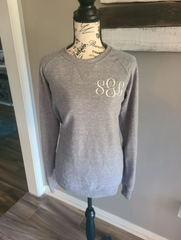 Monogrammed Glitter Sweater or Hoodie