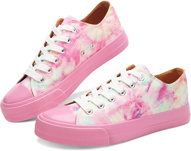 Rhinestone Embellished Tie Dye Sneakers