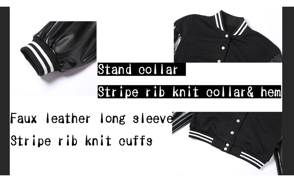 Embroidered Cropped Letterman Jacket