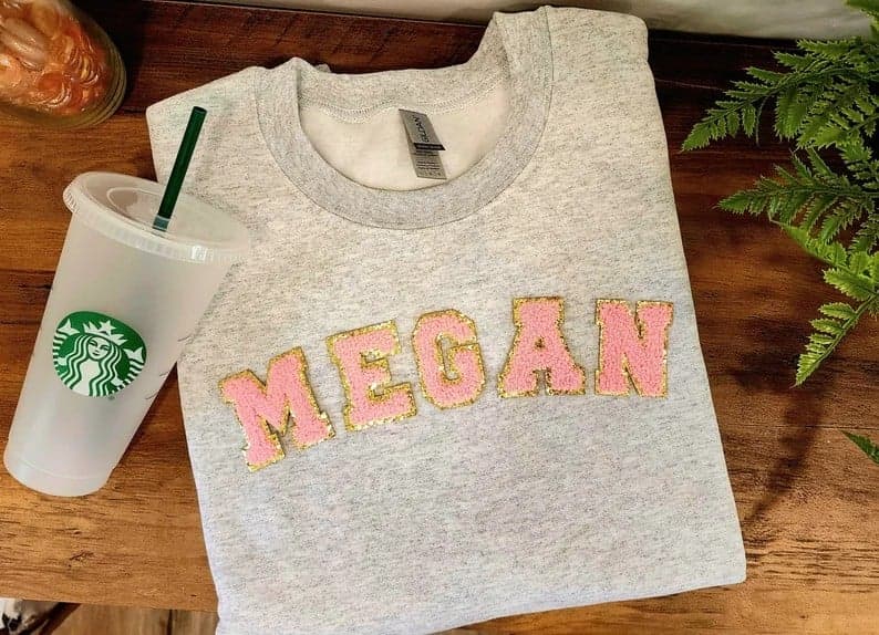 Custom Name Letter Patch Shirt