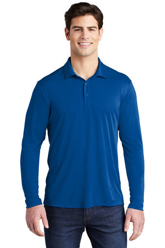 Custom Embroidered Sport-Tek Posi-UV Pro Long Sleeve Polo