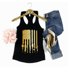 American Flag Rifle Shirt