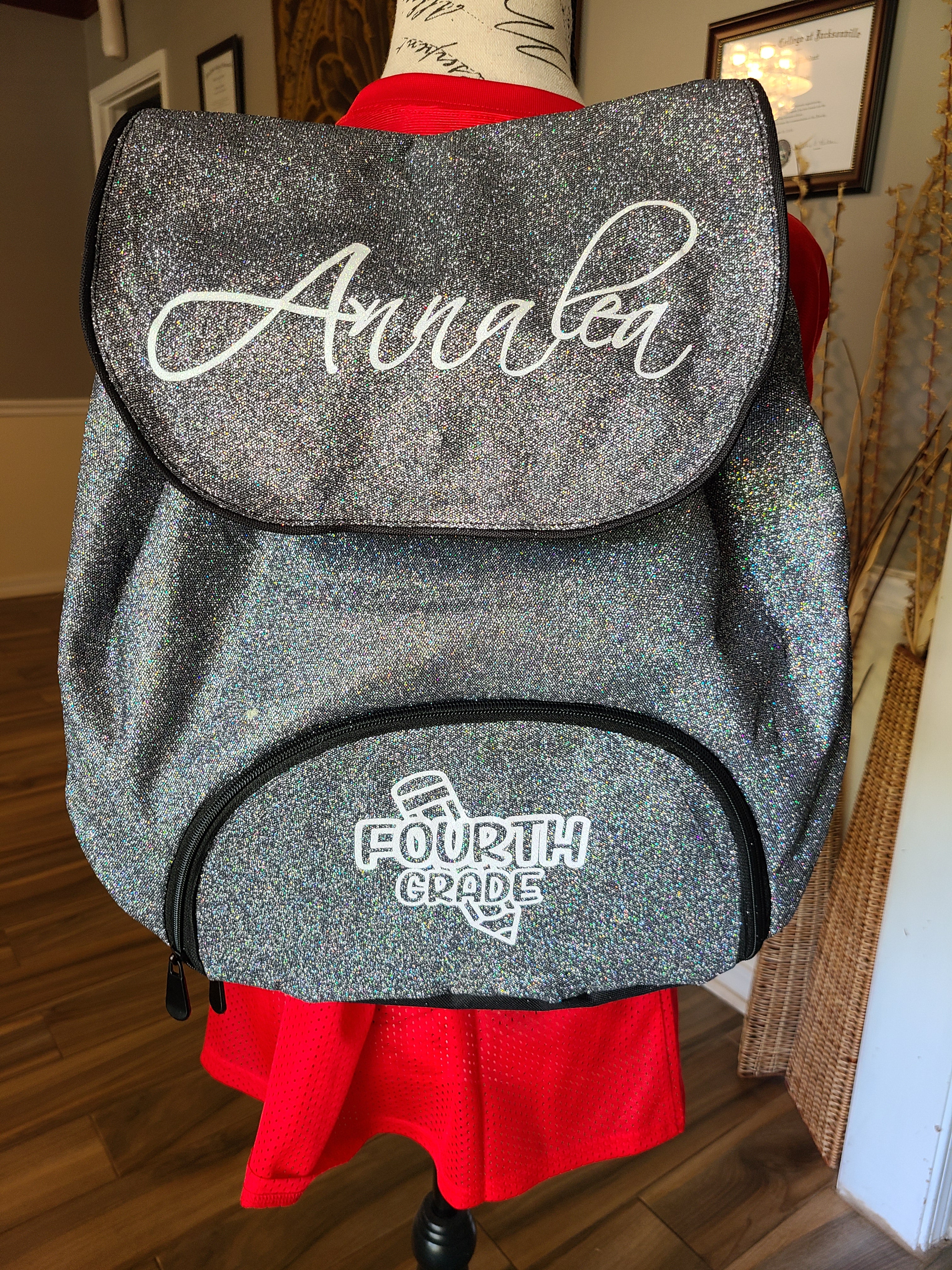 Customizable Glitter Backpack