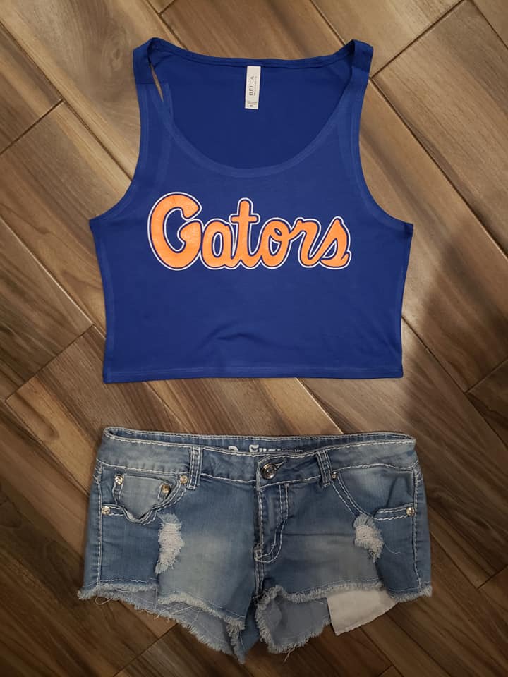 Florida Gators Glitter Outline Top