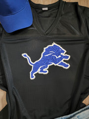 Detroit Lions Glitter Top