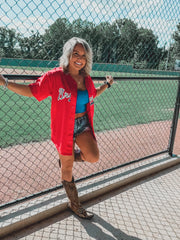 Atlanta Braves Inspired Baseball Jersey