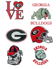 Georgia Bulldogs Embroidered Cropped Letterman Jacket (6 Styles to Choose From!)