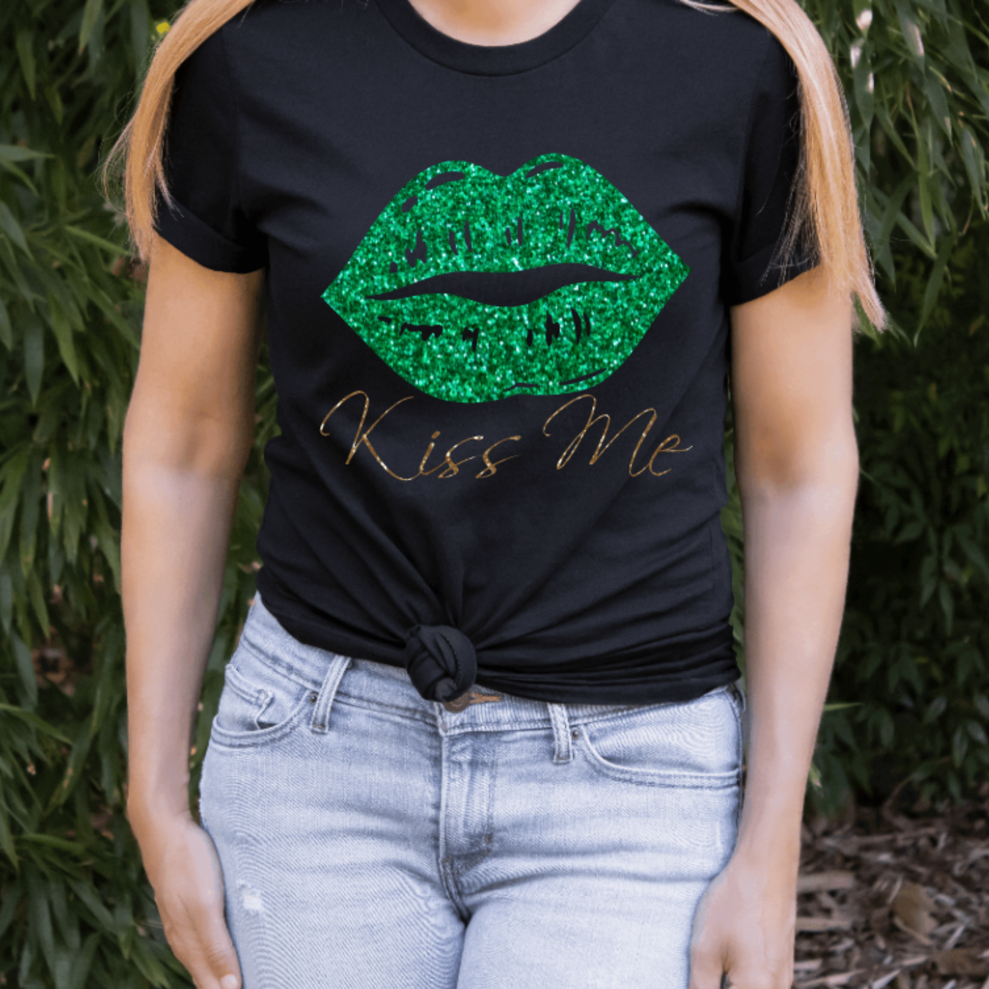 Kiss Me Glitter Shirt