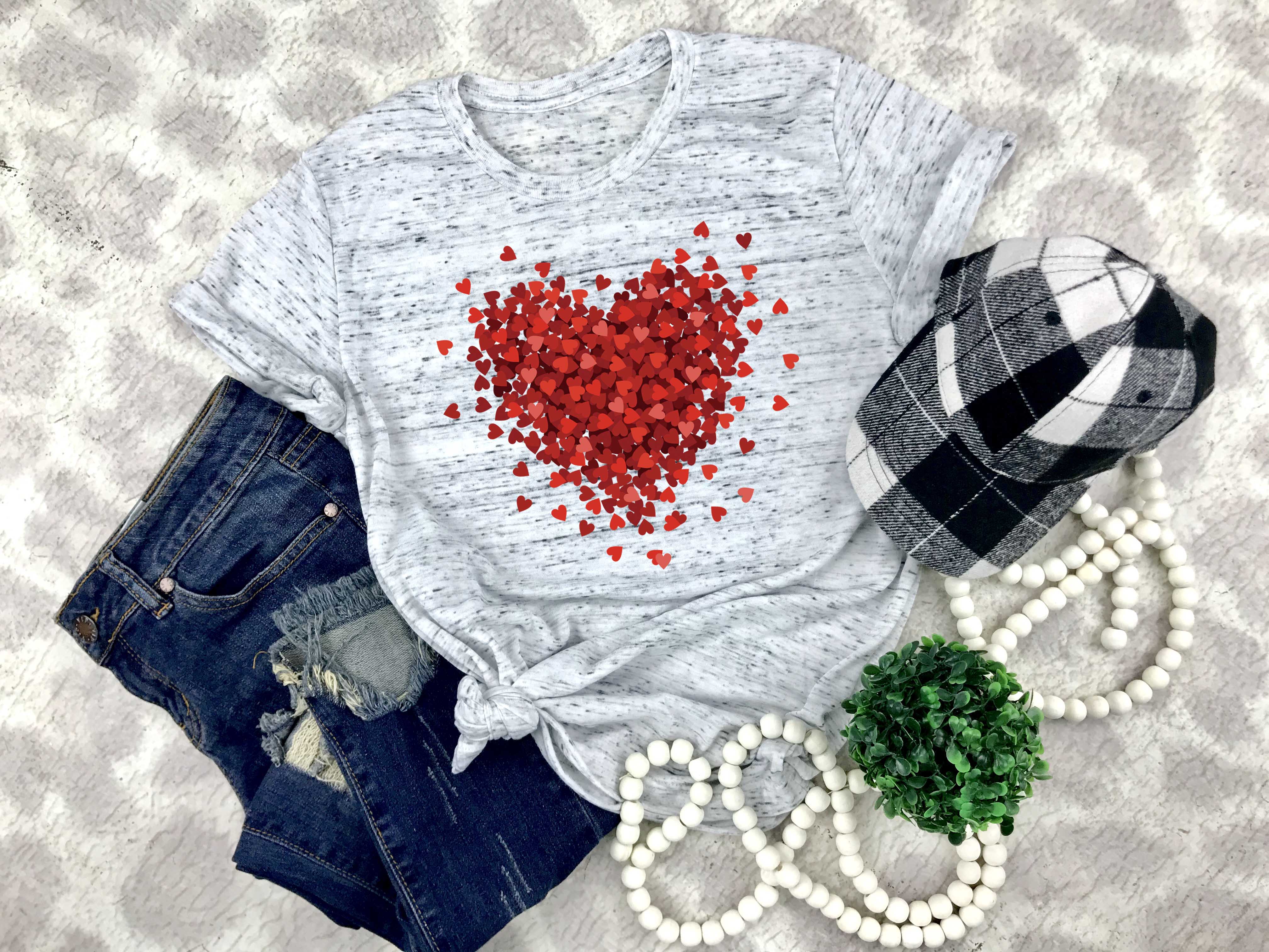 3D Heart Shirt