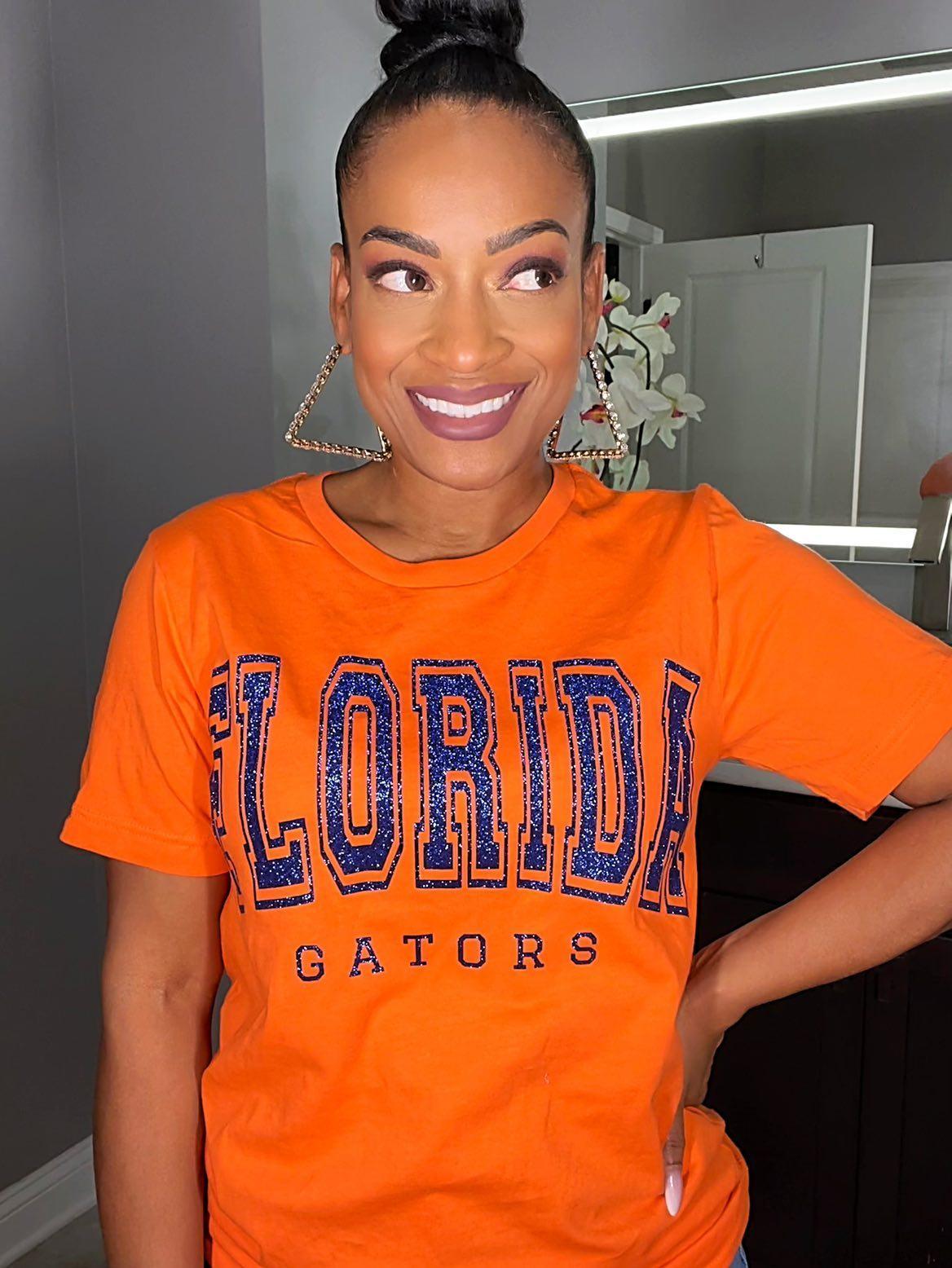 Florida Gators Orange Glitter Shirt