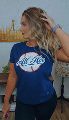 ATL Hoe Glitter Baseball Top
