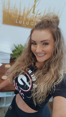 Black Bitch I'm A Dawg Glitter Georgia Bulldog Top