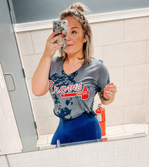 Atlanta Braves Bleached Tee
