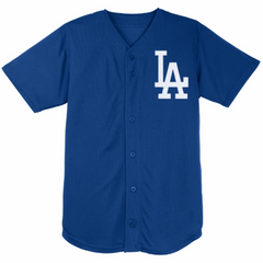 LA Dodgers Inspired Baseball Jersey - Blue
