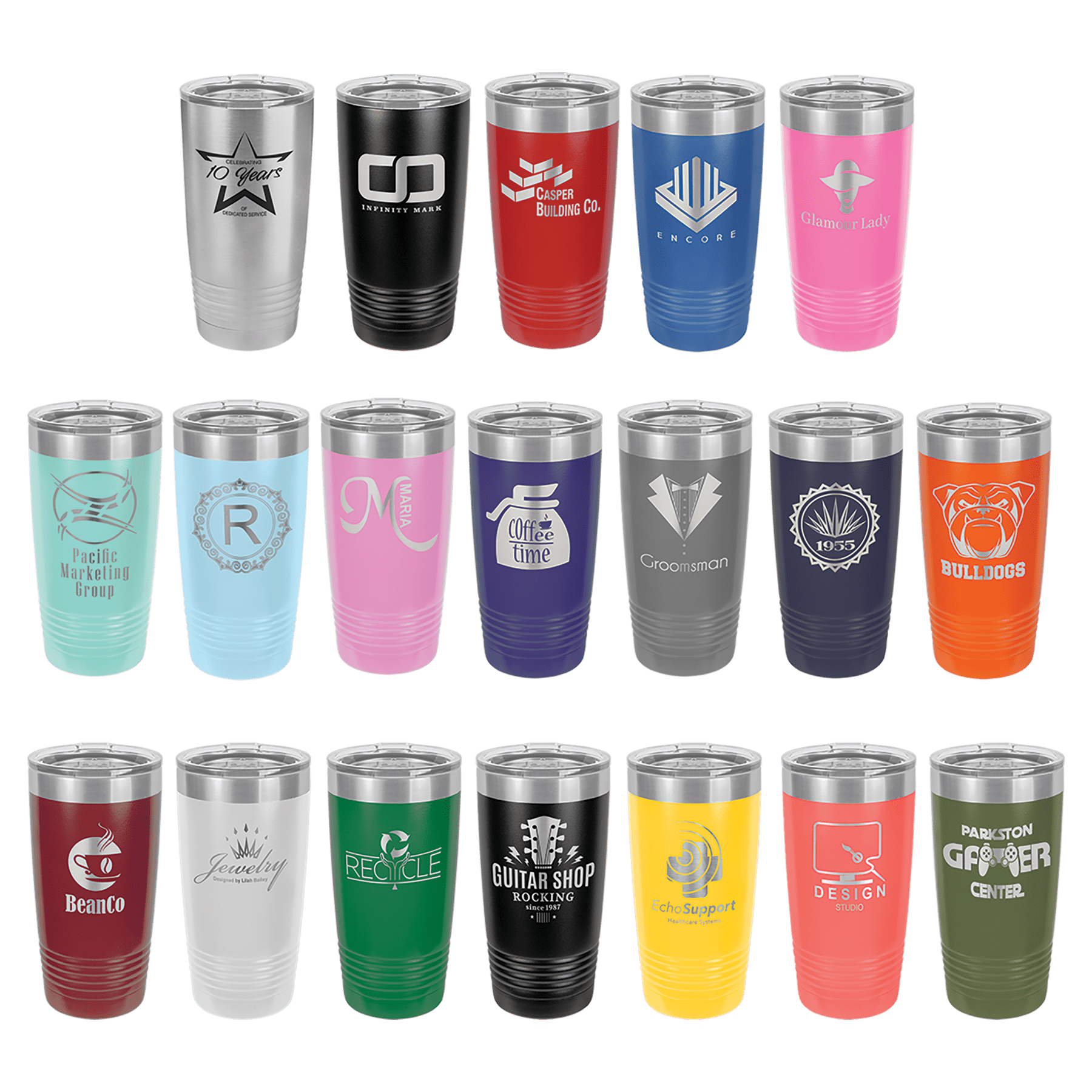 Custom Laser Engraved 20 oz Tumbler
