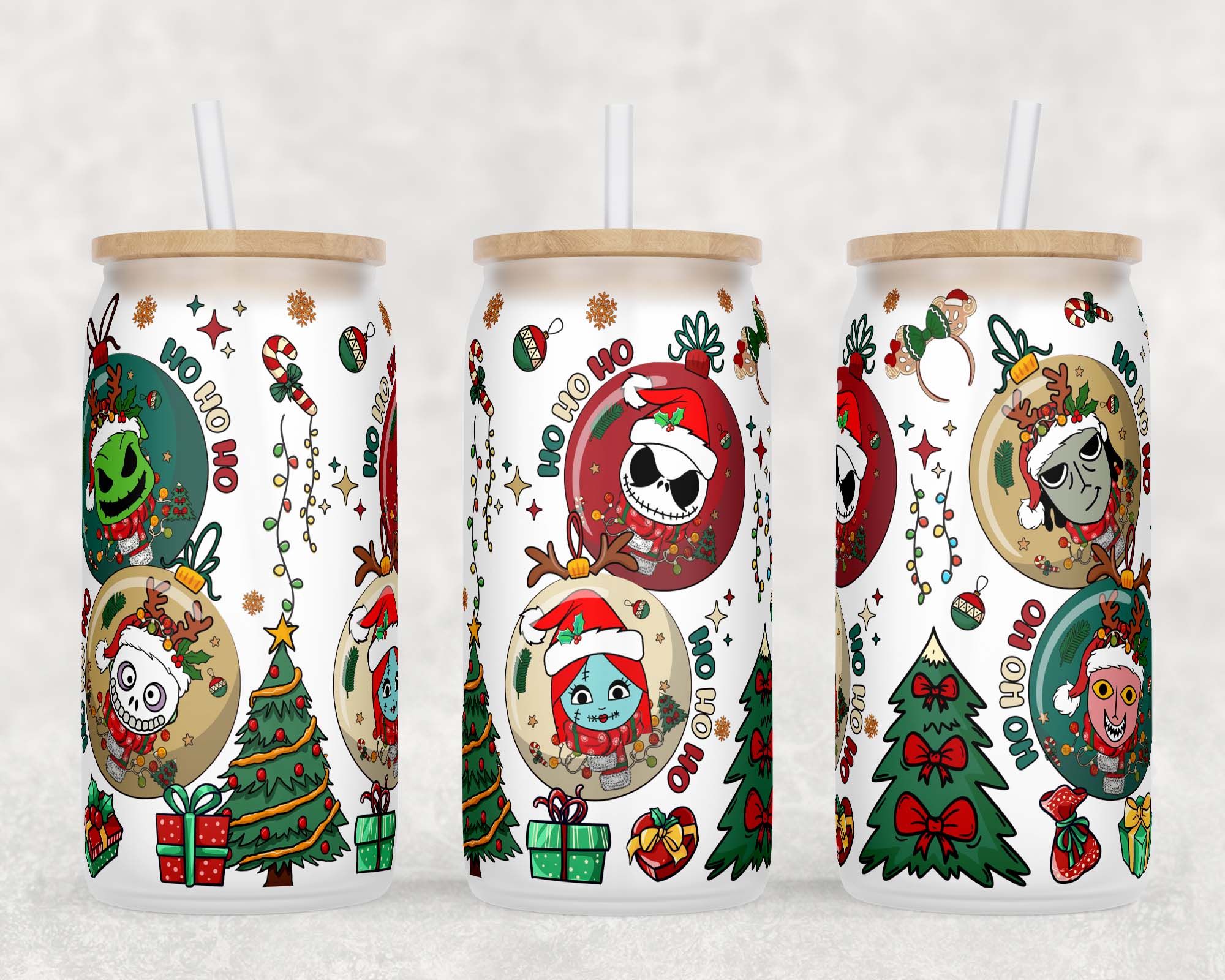 Nightmare Before Christmas Beer Can Glass Tumbler