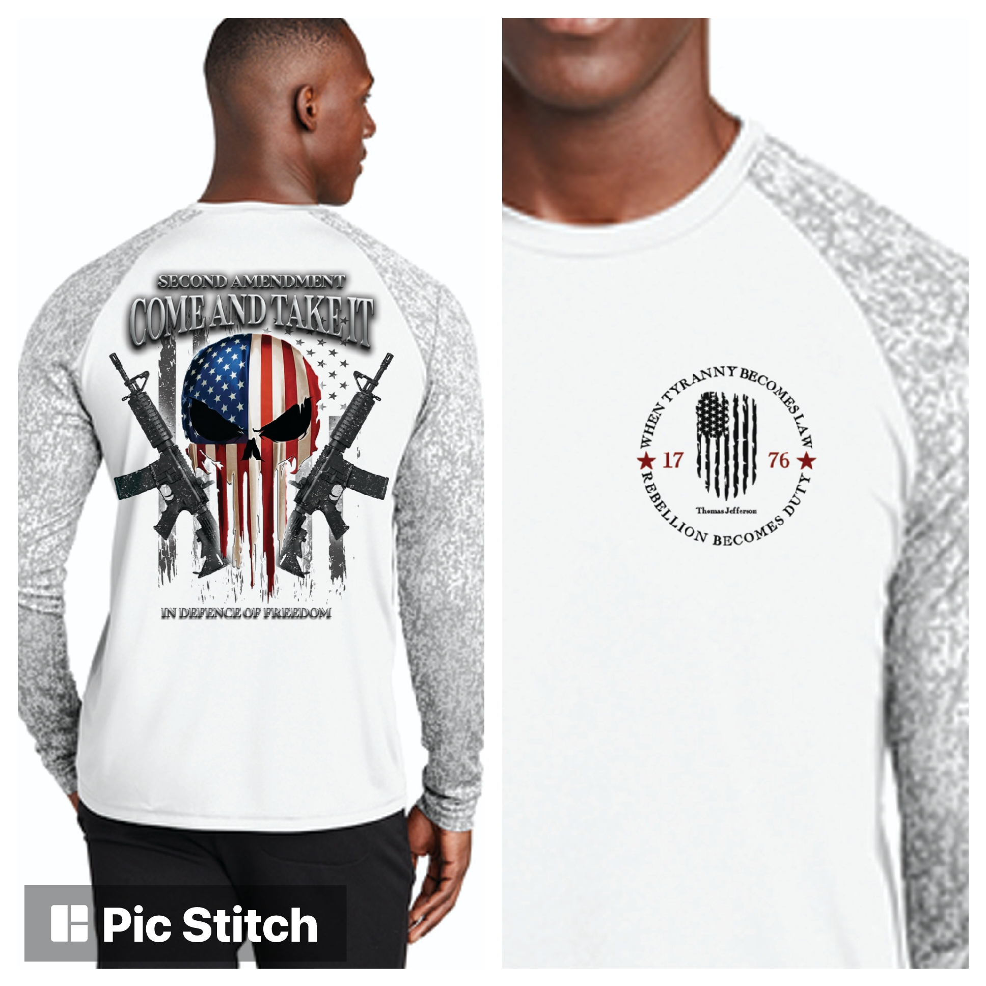 2nd Amendment Long Sleeve Digital Camo Shirt