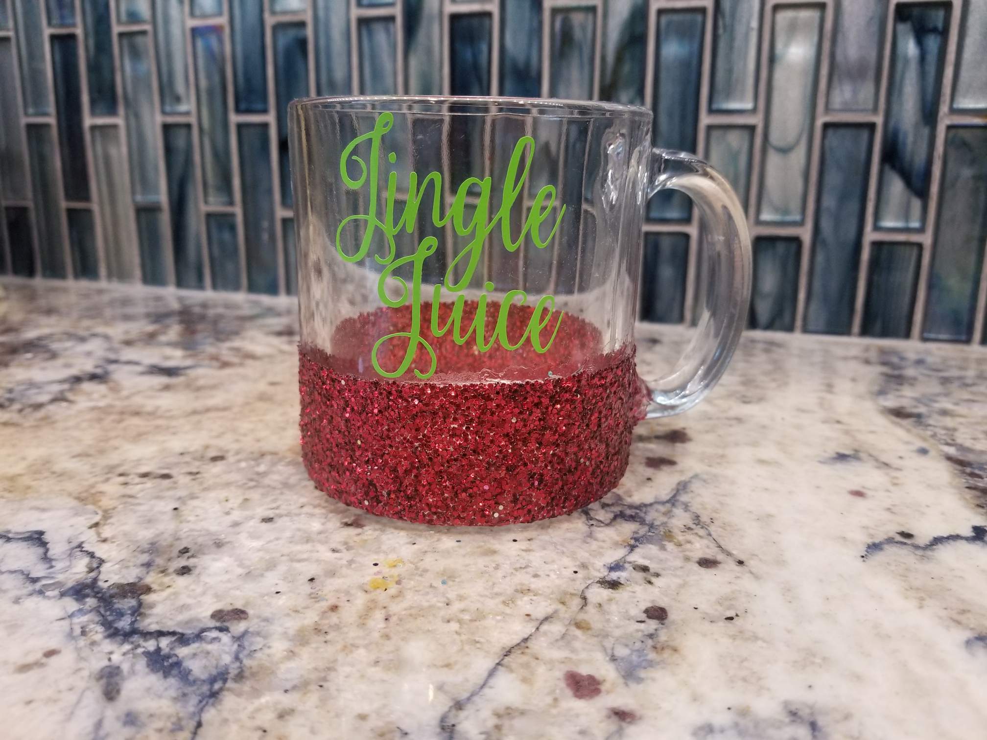 Jingle Juice Glitter Mug