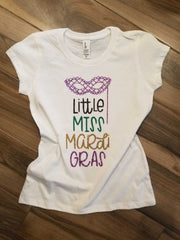 Little Miss Mardi Gras Shirt