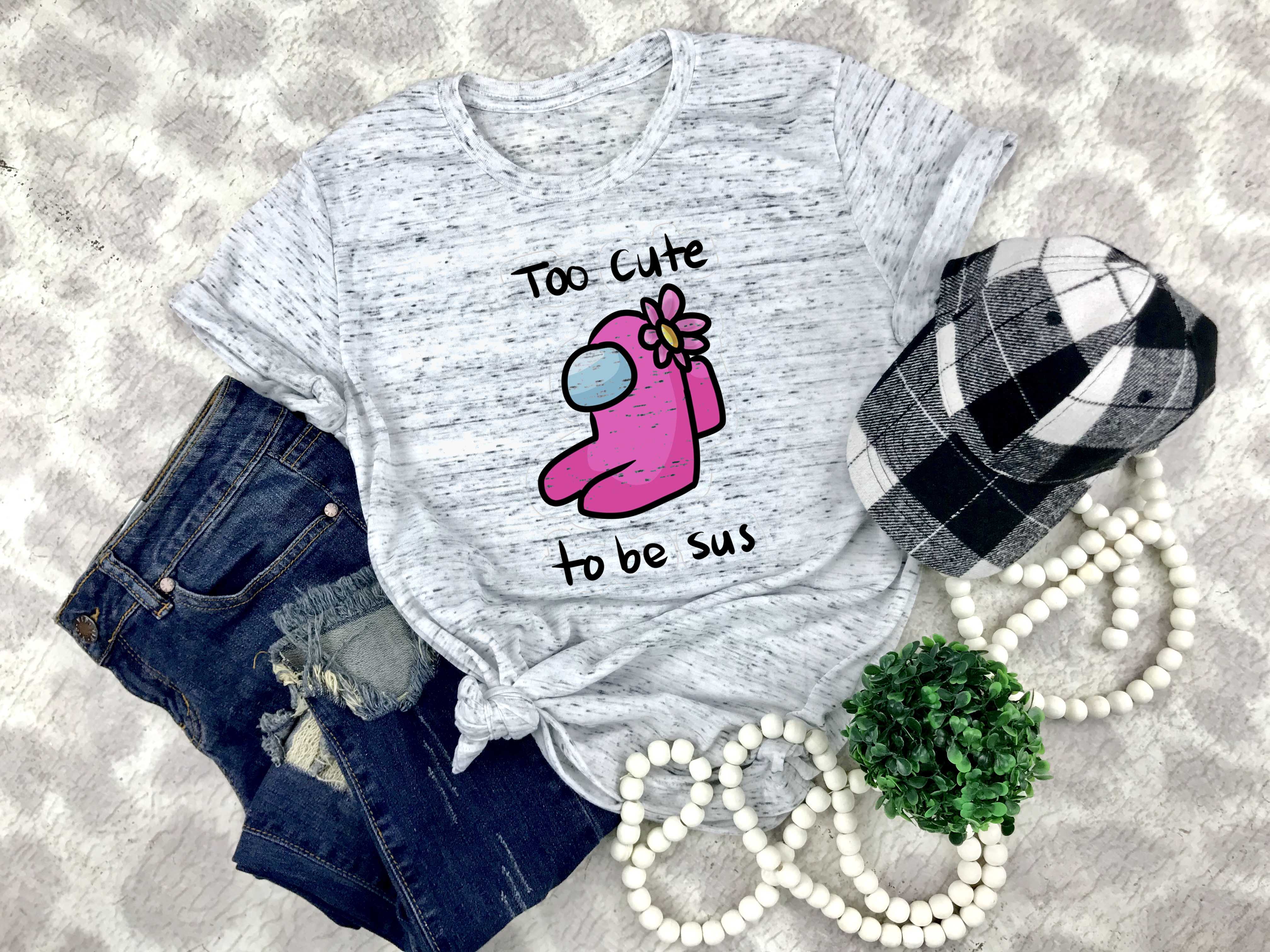 Too Cute to be Sus - Among Us Top