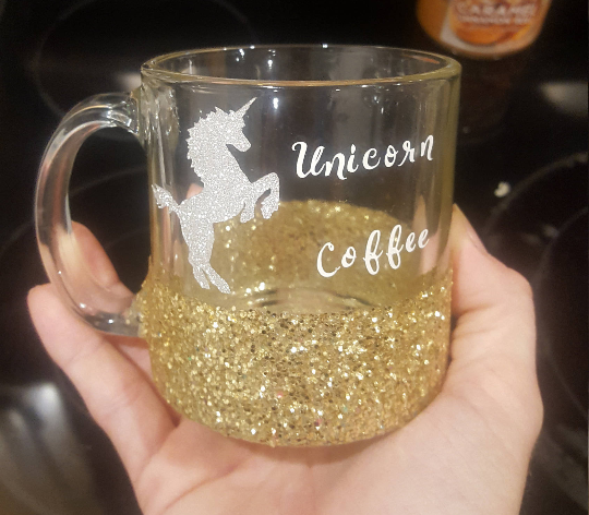 Unicorn Coffee Glitter Mug