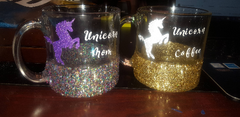 Unicorn Coffee Glitter Mug