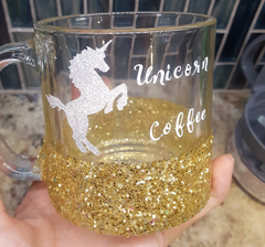 Unicorn Coffee Glitter Mug
