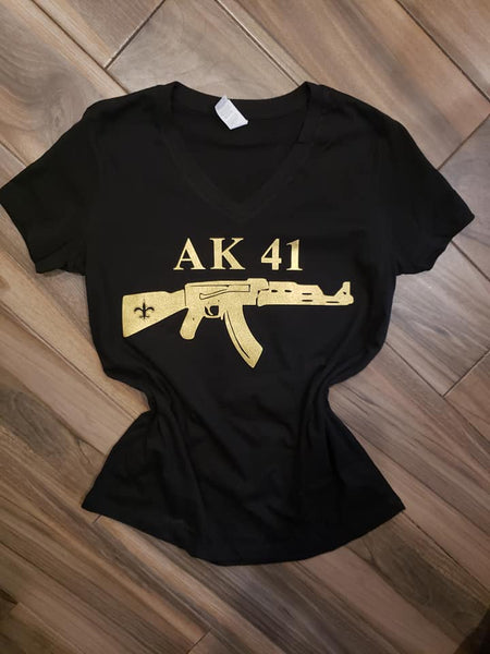 Lulu Grace Designs New Orleans Saints AK 41 Kamara Tee: NFL Football Fan Gear & Apparel S / Unisex Tee