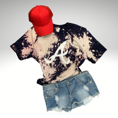 Atlanta Braves A Bleached Tee