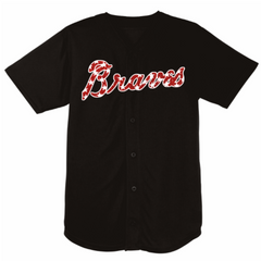 Atlanta Braves Inspired Stars and Stripes Baseball Top - Navy