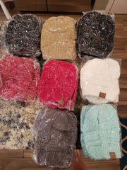 CC Messy Bun Beanies