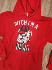 Bitch I'm A Dawg Georgia Bulldog Top