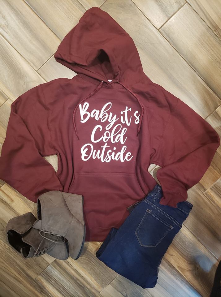 Baby It's Cold Outside Glitter Shirt