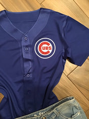 Chicago Cubs Inspired Baseball Jersey
