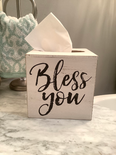 Bless You Tissue Box