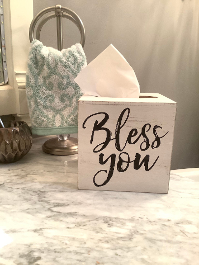 Bless You Tissue Box