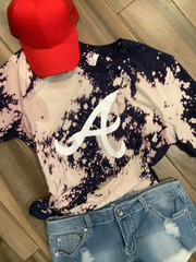 Atlanta Braves A Bleached Tee