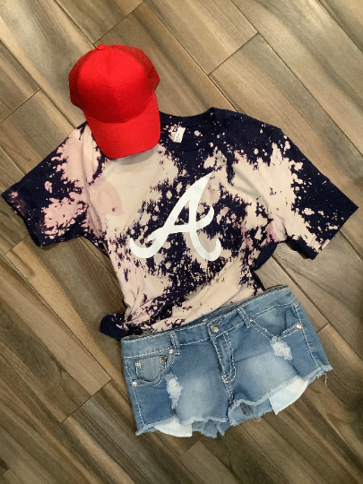 Atlanta Braves A Bleached Tee