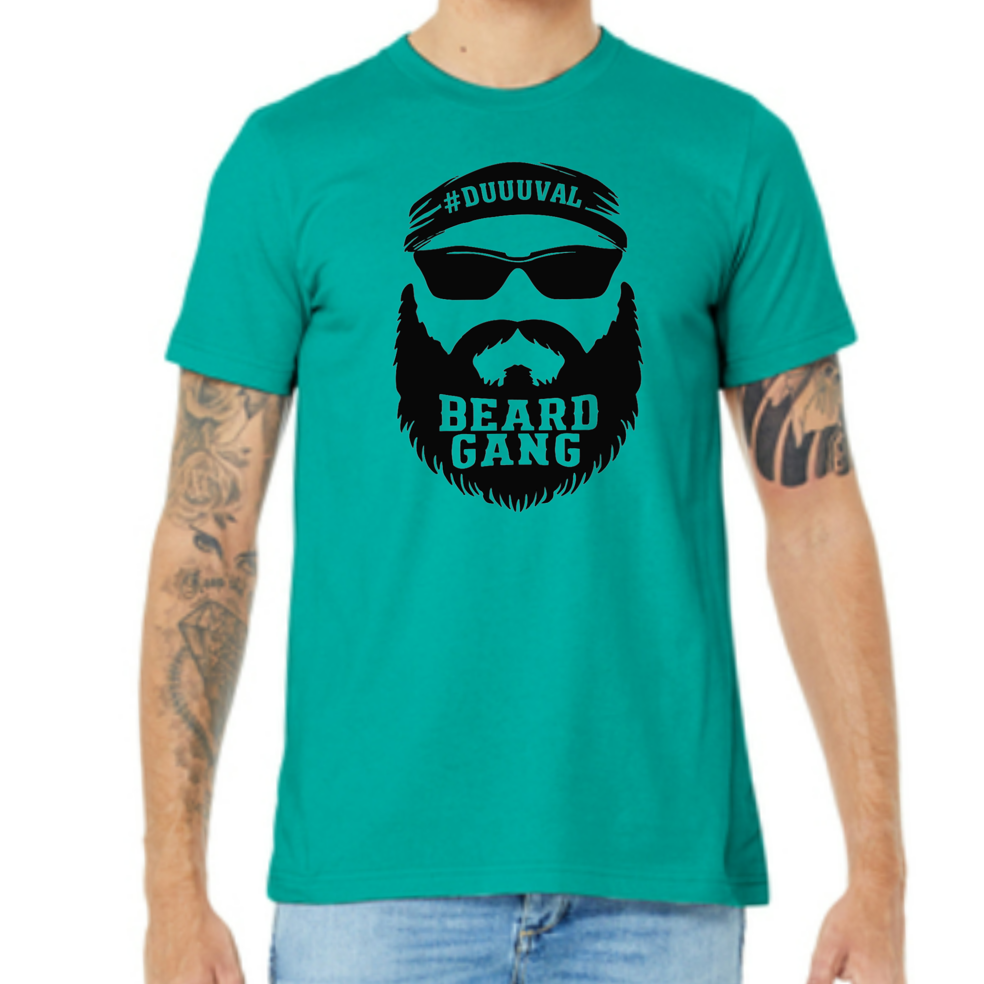 Duuuval Beard Gang Teal Shirt