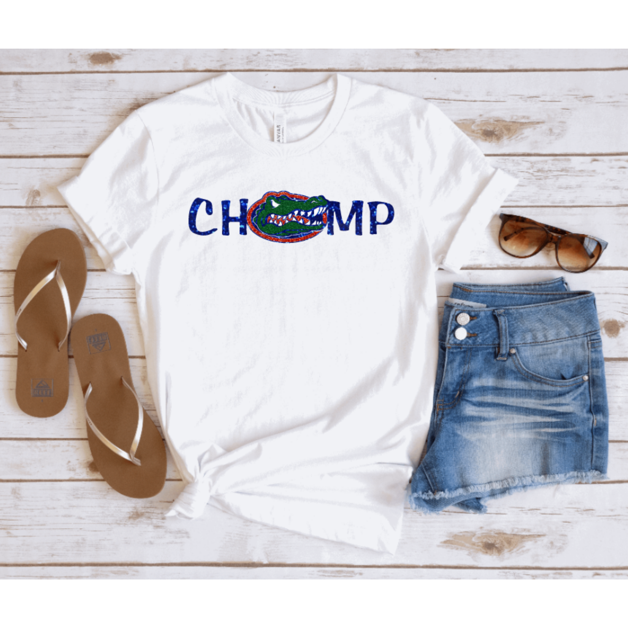 Florida Gators Chomp Glitter Shirt