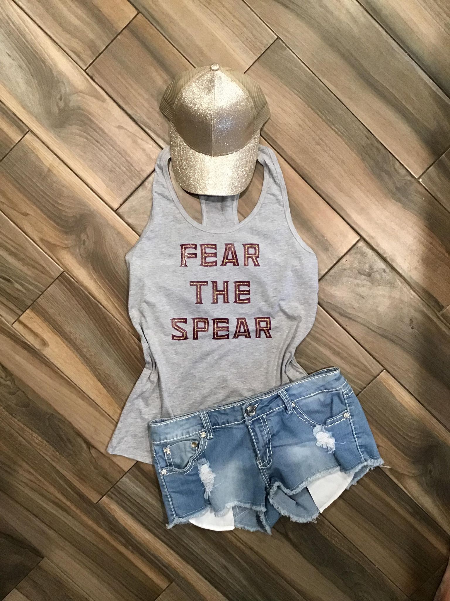 Florida State Fear the Spear Glitter Top