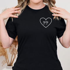 Customizable Heart Name Shirt