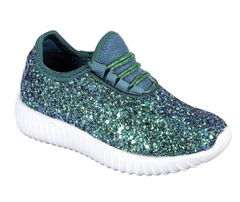 Green Glitter Sneakers