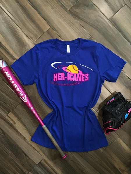 Ladies Rays V-Neck Custom Softball Jersey