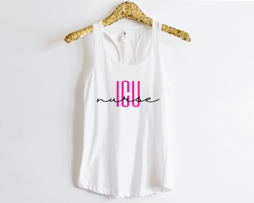 ICU Nurse Shirt / RN Shirt / Nursing School tee / ICU Tank / Nurse Gift / Nursing School Grad