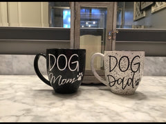 Dog Mom and Dad Campfire Mugs