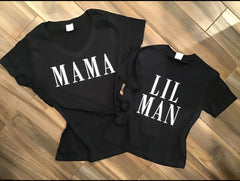 Mama and Lil Man Shirt Set